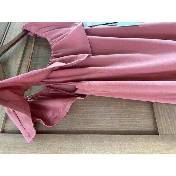 NWT 1.STATE Coral Ruffle Off the Shoulder Midi Dress Women’s size 10​ - Picture 5 of 12